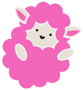 Pink Sheep Character